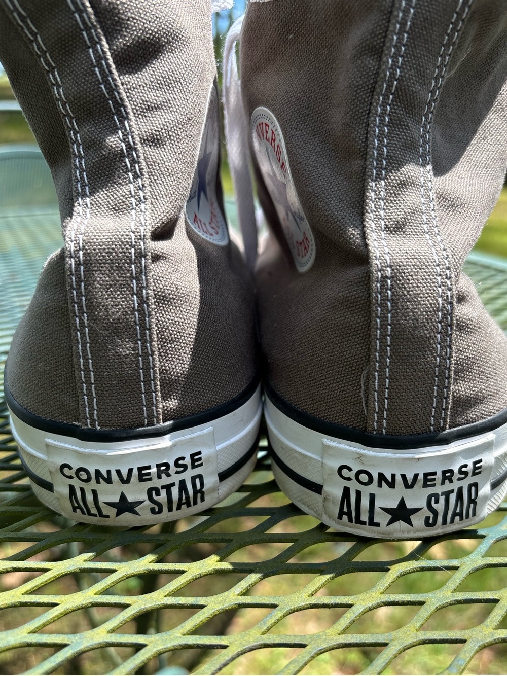 Converse Men’s Charcoal Gray Chuck Taylor All Star High Top Sneakers, M 11, W 13 - Picture 7 of 12